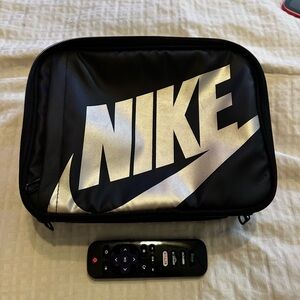 Nike Black and Silver Travel Pouch